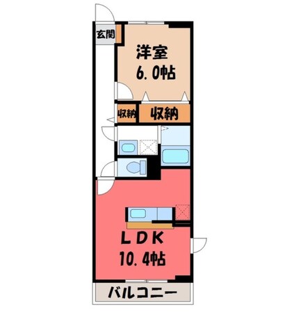 宇都宮駅 バス22分  挟又局前下車：停歩5分 2階の物件間取画像